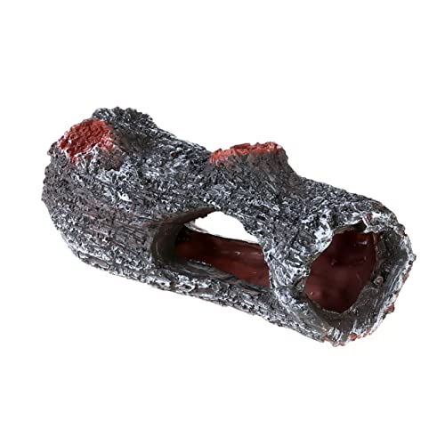 BESPORTBLE décor d'aquarium realiste décoration décorations d'aquarium Poisson Betta Boules de Mousse pour Aquarium Ornement Arbres Creux artificiels Rocher décorer cabane en rondins