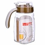 ★ Aus sicheren Materialien: Aus hochwertigem Glas gefertigt, kann diese Ölflasche lange verwendet werden. Die Flasche selbst ist dick und robust, und der Verschluss ist mit einem Dichtungsring ausgestattet, um das Austreten von Luft und das Auslaufen zu verhindern und die Frische der Flüssigkeitslagerung zu gewährleisten.