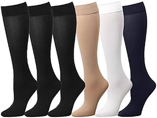 Women Trouser Socks (6-Pack) 700-8-ASSTORTED6