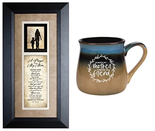 Dexsa Prayer For My Mom Wood Frame Wall Plaque And Ceramic Always My Mother Coffee Mug #TOP13
