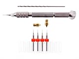 3D Printer Clogged Extruder and Nozzle Print Head Kit 4pc .3mm + 2.0mm bit + Pin Vise BIT Holding Tool + 2qty Nozzles .3mm MK7 MK8 Makerbot RepRap Felix 1.75mm Filament ABS PLA