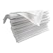 Linen Clubs Set Of 12 White Cloth Dinner Napkins, Over-sized 20x20 Inch Hemstitched Napkins with Mitered corner finish