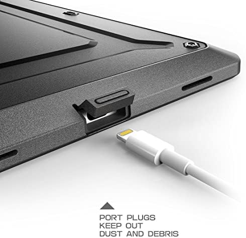 SUPCASE Unicorn Beetle Pro Series Heavy Duty Full-Body Protective Rugged Case with Kickstand for 12.9-Inch Apple iPad Pro (2017 Release), Black