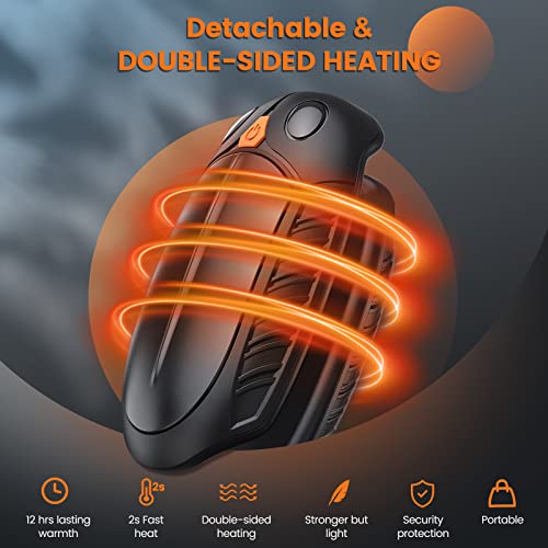 Hand-Warmers-Rechargeable-2-Pack-Portable-Electric-Handwarmers-12Hrs-Long-Lasting-Warm-Reusable-Pocket-Warmers-for-Outdoor-Golf-Hunting-Skiing-Camping-Great-Gifts-for-Women-Men-Kids