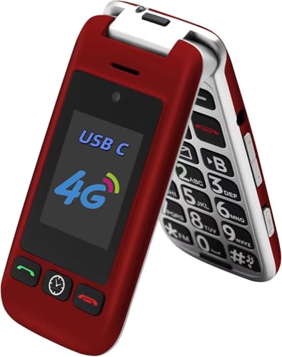 artfone G6 Pro 4G Telefono Cellulare per Anziani丨Flip Telefoni Cellulari
