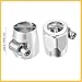 REPAIROCK 5 Pcs AN6 Hex Car Hose Finisher Flexible Rubber Pipe Clamp with Screw Band Adapter Fitting for Oil Fuel Water Tube Silver Tone Auto Replacement Parts