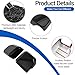 Door Rear View Mirror Cover Fit for Toyota Land Cruiser Prado 250/Lex@us GX 2024 2025, ABS Exterior Side View Mirror Cover Auto Door Rearview Mirror Protective Trim Cap, 2PCS(Bright Black)
