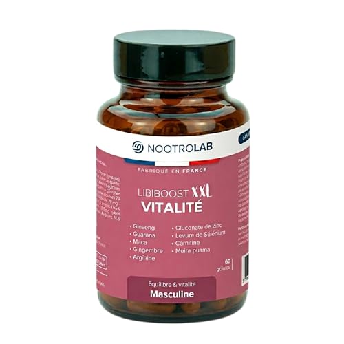 Libiboost – Complément Vitalité Sexuelle Homme – Ginseng, Maca, Zinc, Guarana, Gingembre, Bois Bandé – Libido, Énergie, Érection – Fabriqué en...