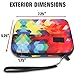 USA Gear Travel Electronics Organizer - Water Resistant Zipper Case, Hard Shell Exterior - 6.5 Inch Case Fits Chargers, Cables, Batteries, Earphones, Cords, Batteries, Power Bank & more - Geometric
