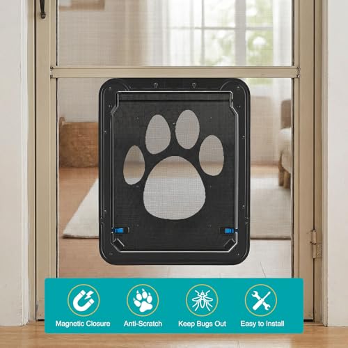 Ownpets Dog Screen Door, Inside Door Flap 12x14x0.4 Inch, Lockable Pet Screen Door, Magnetic Self-Closing Screen Door with Locking Function, Sturdy Screen Door for Dogs Cats by Ownpets - Image 9