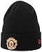 ニューエラ 冬 ビーニー帽 - カフ マンチェスター・ユナイテッド ブラック