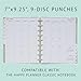 newestor 2026 Planner Refills for Happy Planner Classic Size, Monthly Pages, Jan 2026 - Dec 2026, 9-Disc Punched, 7