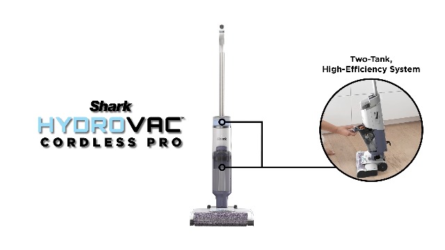 Shark WD200C HydroVac Cordless Pro 3-in-1 Vacuum, mop and self
