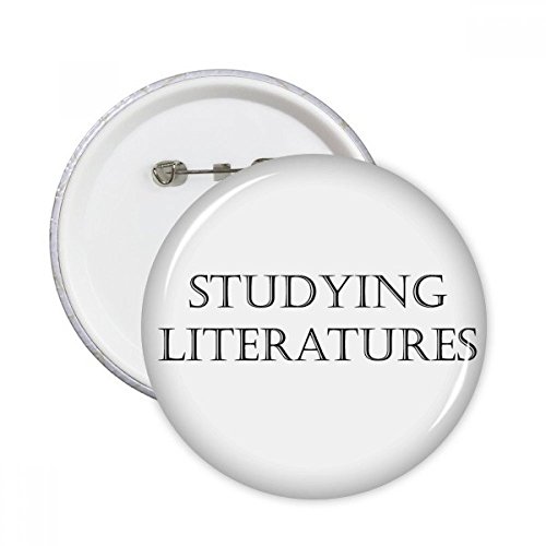 Badge rond d'étude littéraire pour personnaliser vos vêtements à la fac ou au bureau