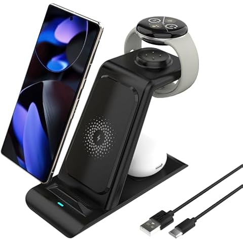 SPGUARD 3 in 1 Wireless Charger for Google Pixel Cover