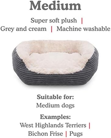 Rosewood Jumbo Cord/Plush Dog Bed