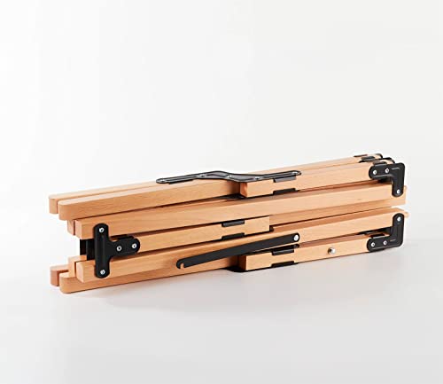 S'more Folding Picnic Table, Portable Camping Table With Carry Bag, Wood Outdoor Table For Picnic, Camping, Travel, Party, Beach, Garden, Patio, Gailgating, Bbq,Easy To Assembly (M Size-90Cm) #TOP7