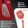 Fish Spatulas, Stainless Steel with Heat-Resistant Silicone Tips, Non-Scratch Design for Non-Stick Cookware, Slotted Silicone Spatulas for Frying, Flipping Fish and Eggs. #5