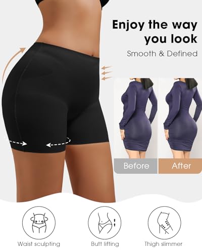 Image of Waist Trainer For Women Lower Belly Fat Butt Lifting Womens Underwear Seamless Tummy Control Fake Buttock Panties