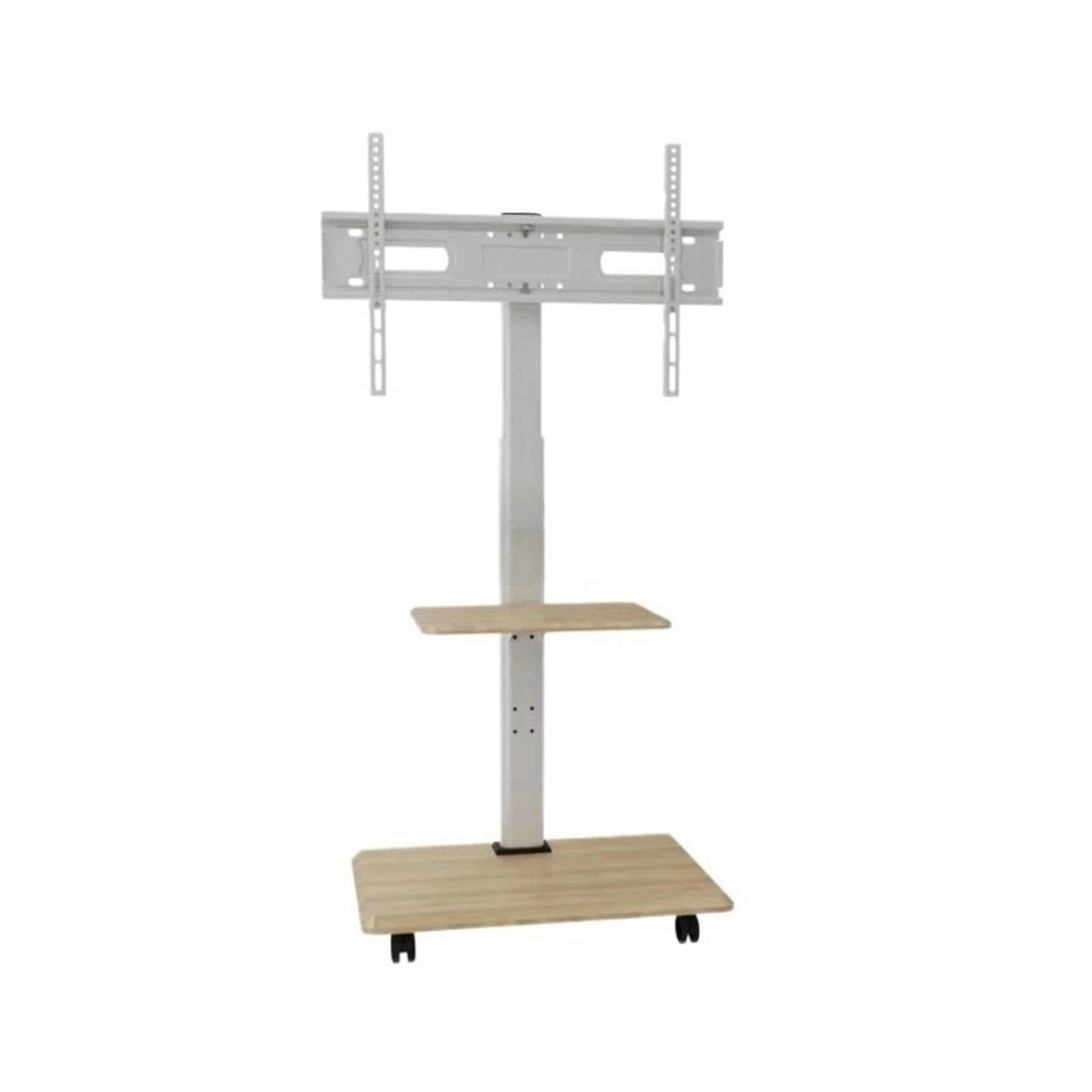 Soporte para TV móvil, Ajustable para televisores de 32 a 75 Pulgadas, Vertical, Piezas de Repuesto, Base rodante Resistente, fácil Montaje, Uso en el hogar o la Oficina