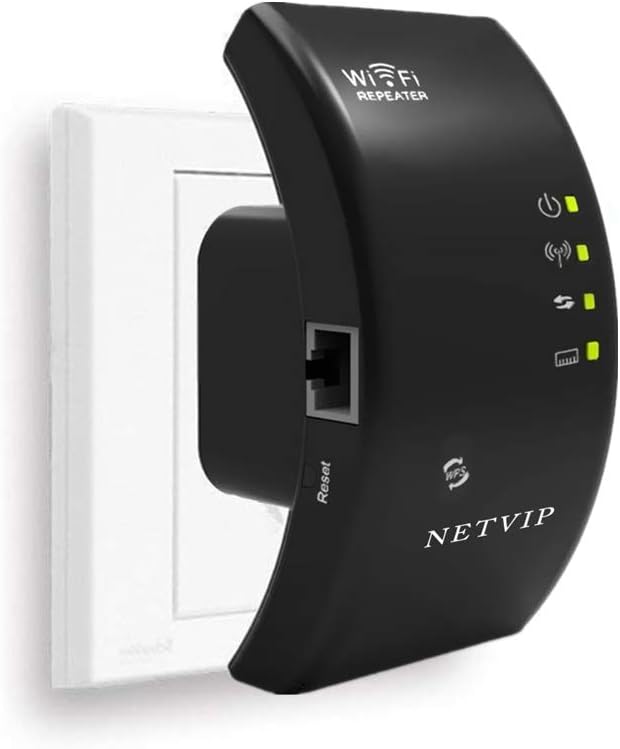 WiFi Extender Long Range Repeater 300Mbps Router Wireless Access Point Signal Amplifier Booster Complies with 802.11n/g/b with WPS Button,Extends WiFi to Smart Home & Alexa Devices