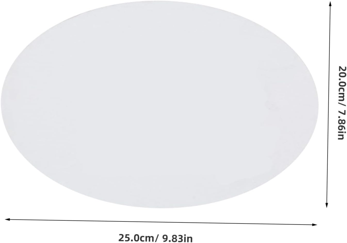 Cotton Drawing Board Easy to Carry and Store Oval Shape for Artists 5 Pcs White Oil Paint Canvas Panel Thickened Paper Board for Outdoor Art Drawing and Hobbyists