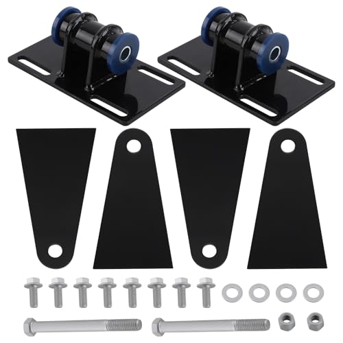 maXpeedingrods LS Swap Mounts Universal Adjustable Conversion Motor Mounts & Adapters Plates with Screw for Custom Hod Rods Street Rods Rock Crawlers Dune Buggys