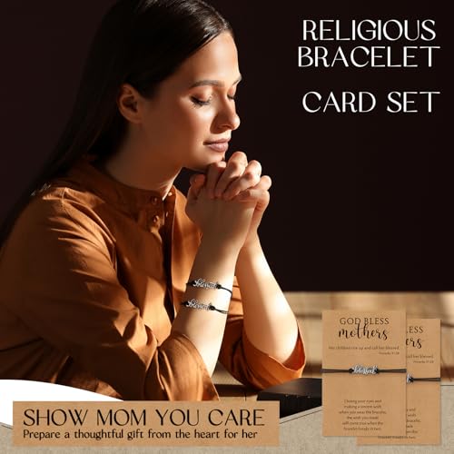 Aurelema 20 Pcs Christian Gifts Bulk for Mothers Blessed Party Favors with Bible Verse Cards Inspirational Church Gifts for Women Mothers Day Prayer Group Retreat Sunday Pray Faith Event (Blessed) by Aurelema - Used condition - Image 6