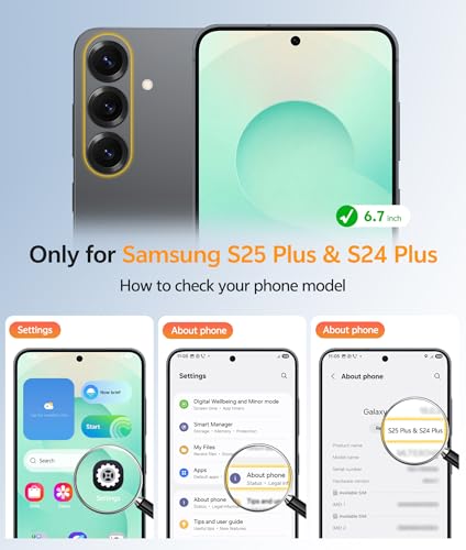 Image of FNTCASE for Samsung Galaxy S25 Plus Case: Samsung Galaxy S24 Plus Phone Case [Fit with Magsafe] Translucent Matte Case [Screen Protector] Military Grade Shockproof Protective Phone Cover-Green