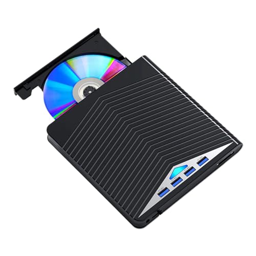 Lecteur CD DVD externe pour ordinateur portable sans lecteur avec hub USB et cartes intégré