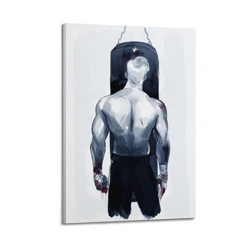 Poster mural de sport en toile WIZIGM cadre de 30x45 cm décoration de maison