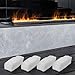 Indoor Ethanol Fireplace Burner Wool Wicks Kit, Bioethanol Sponge Fiber Cotton Core with Heat Resistant Design, 24 Small and 5 Large Pieces for Longer Burn Time, Cut-to-Size Replacement (2 * 4.7in)