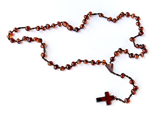 Collier chapelet pour homme, collier chapelet, collier d'ambre de la Baltique, ambre de la Baltique, ambre de la Baltique authentique, ambre certifié Cover