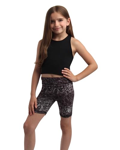 Body Glove Girls' Active Shorts - 3 Pack Performance Bike Short: Dance Volleyball Active Yoga Shorts (7-12)3