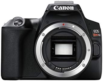 CANON EOS Rebel SL3 DSLR Camera, Built-in Wi-Fi, Dual Pixel CMOS AF and 3.0 inch Vari-Angle Touch Screen, Body, Black