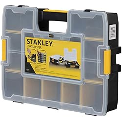 1 of Stanley SortMaster Tool Organiser, Seal-Tight Professional with Removable Compartments, for Small Parts and Storage, 1-94-745