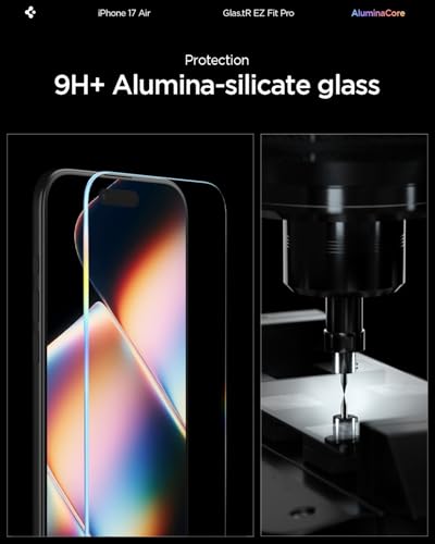 Image of Spigen EZ Fit Pro Tempered Glass Screen Protector Guard for iPhone Air [2 Pack]