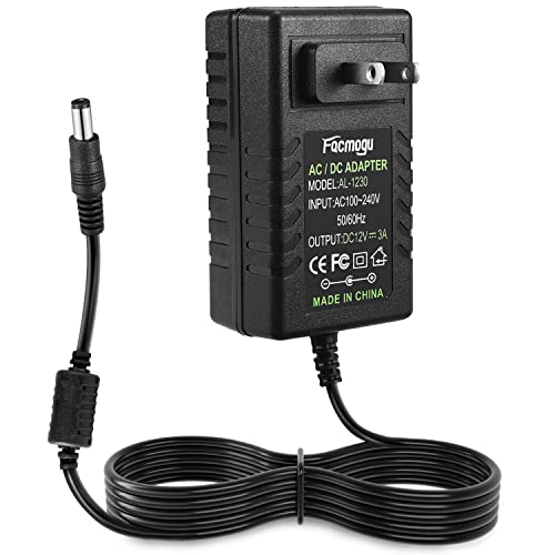 Facmogu DC 12V 3A Power Supply Adapter, AC 100-240V to DC 12Volt Wall Plug by Facmogu - Used condition - Image 8