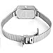 SOCICO Wrist Watches for Women Luxury Ladies Quartz Rectangle Wrist Watches with Stainless Steel Strap, Womens Casual Fashion Dainty Watch (Sliver)