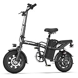 DEEPOWER Bici Elettrica Pieghevole, 16'' Bicicletta...