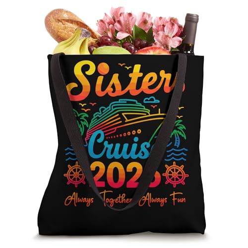 Sisters Cruise Trip 2026 Vacation Travel Sisters Cruising Tote Bag miniatura 4