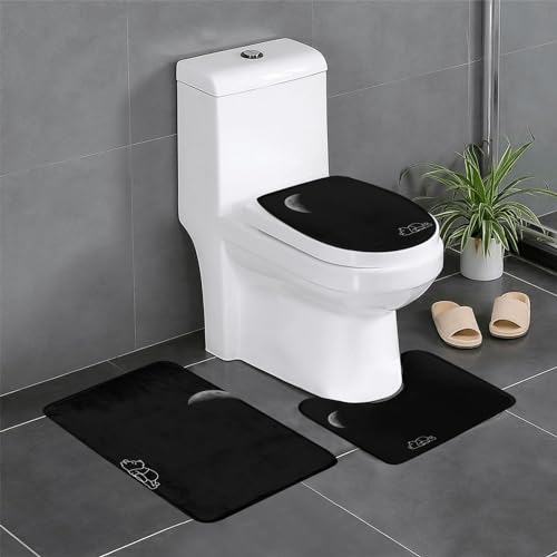 くまのプーさん 3点セット トイレマット フタカバー 便座カバー 足元マット U型 O型 拭ける 滑り止め 通用型 吸水 洗える 速乾 浴室マット 40x60cm