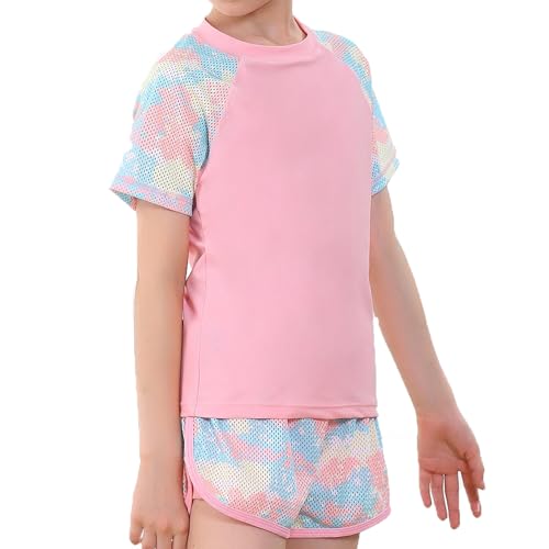 Image of Girls Rash Guard Set 2 Piece Swimwear for Girls Swimsuits UPF50+ Sun Protection Bathing Suit