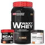 Kit Waxy Whey 2kg + BCAA 4,5 100g + Power Creatina 100g – Bodybuilders Sabor Chocolate