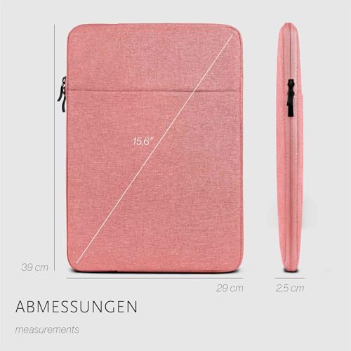 Funda para Surface Book 15 moex rosa con compartimento minimalista 6