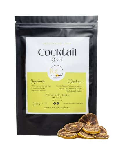 3.5oz Oz Dehydrated Lime Slice | Cocktail Garnishes | Dried lime slices | Dehydrated lime for cocktails | Over 70 Slices
