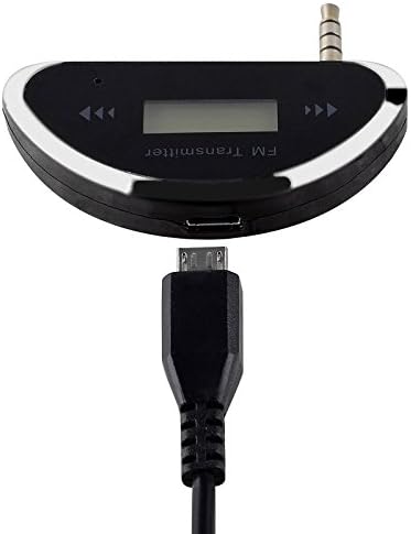 Insten 3.5mm Universal FM Transmitter with Car Charger, Black