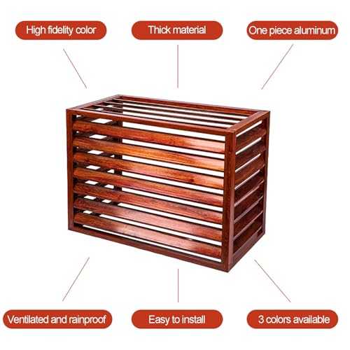 Clôture en aluminium pour climatiseur extérieur design chic