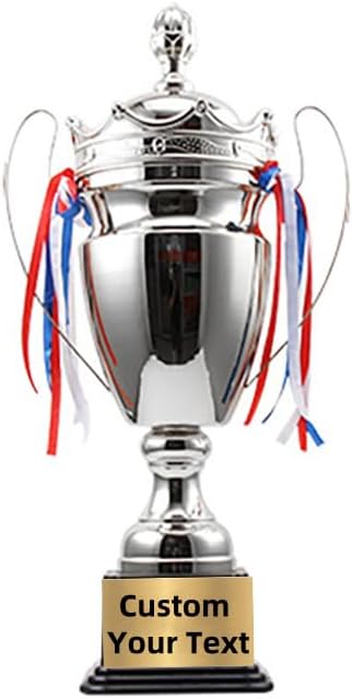 Customizable 17inch Trophy Cup -Gold, Silver and Copper Large Trophy for Sports,Tournaments,Competitions,Soccer Football League Match Trophy,Other Teamwork Award