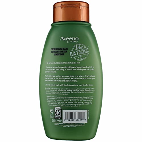 Aveeno Conditioner Fresh Greens Blend 12 Ounce (Thicken) (354Ml) (2 Pack) #TOP2